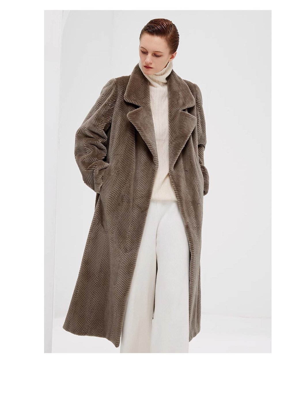 heavy craft original design mink fur coat for women — imported full pelt, elegant & fashion forward, 2025 new collection