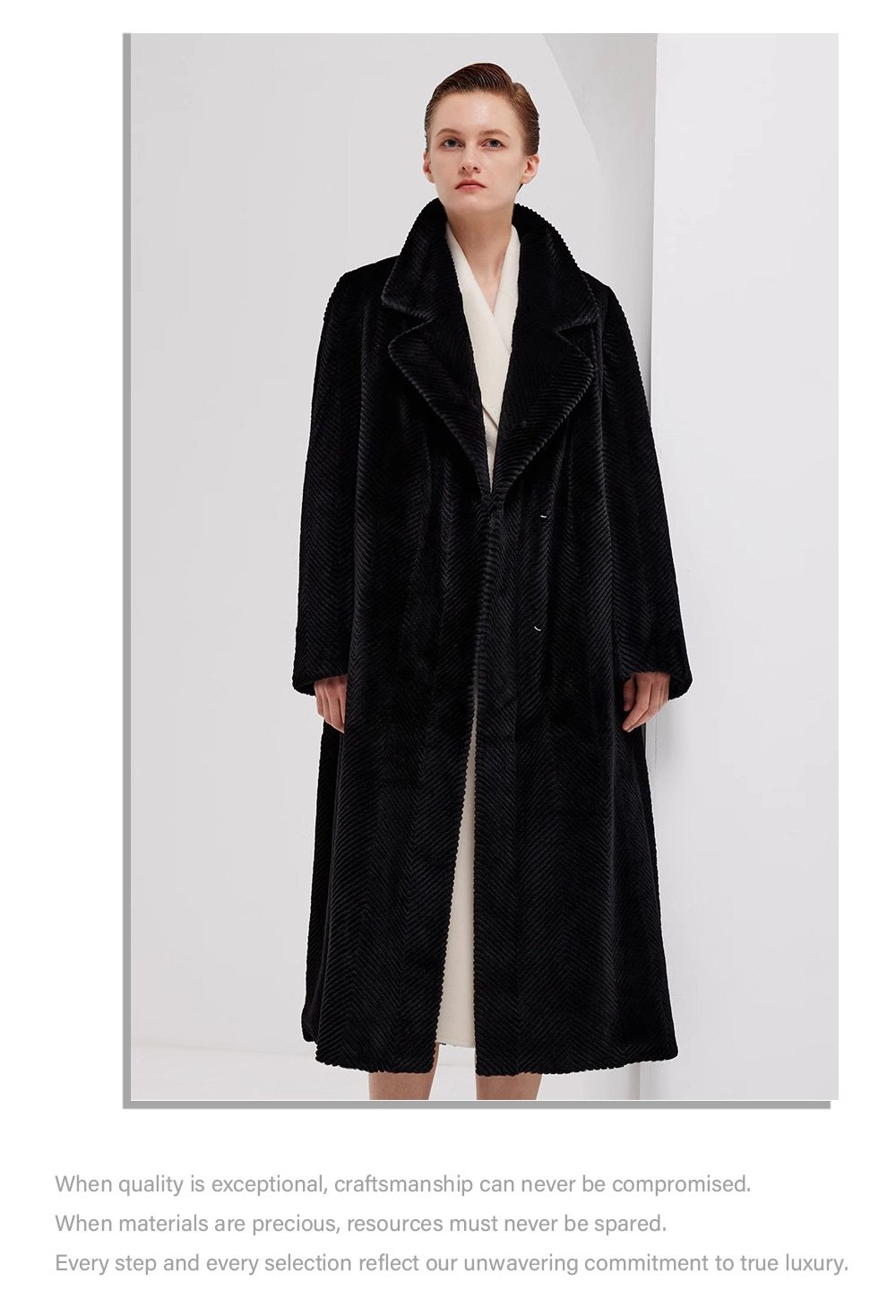 heavy craft original design mink fur coat for women — imported full pelt, elegant & fashion forward, 2025 new collection
