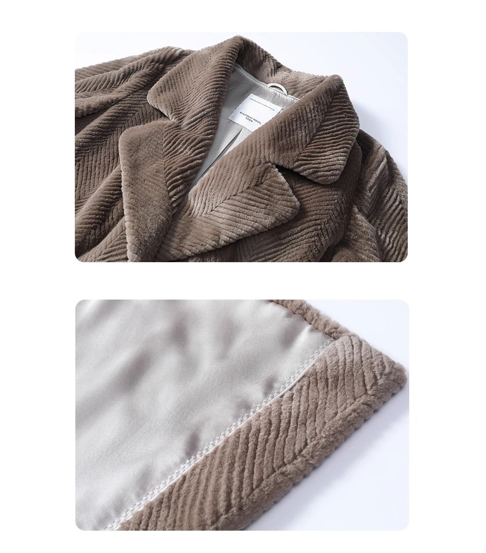 heavy craft original design mink fur coat for women — imported full pelt, elegant & fashion forward, 2025 new collection