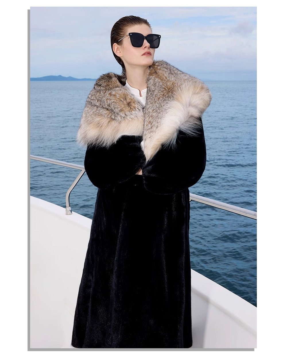 original high luxury style imported full pelt mink fur coat for women — long fashion winter new arrival