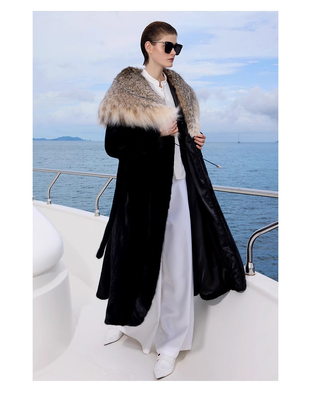 original high luxury style imported full pelt mink fur coat for women — long fashion winter new arrival