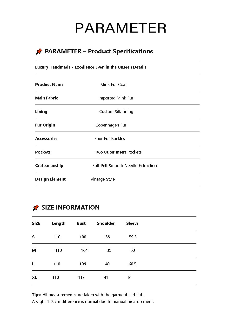 women’s luxury velvet mink fur coat – winter premium collection