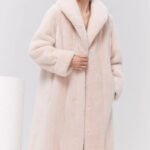 women’s luxury velvet mink fur coat – winter premium collection
