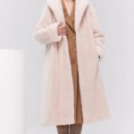 women’s luxury velvet mink fur coat – winter premium collection