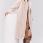 women’s luxury velvet mink fur coat – winter premium collection