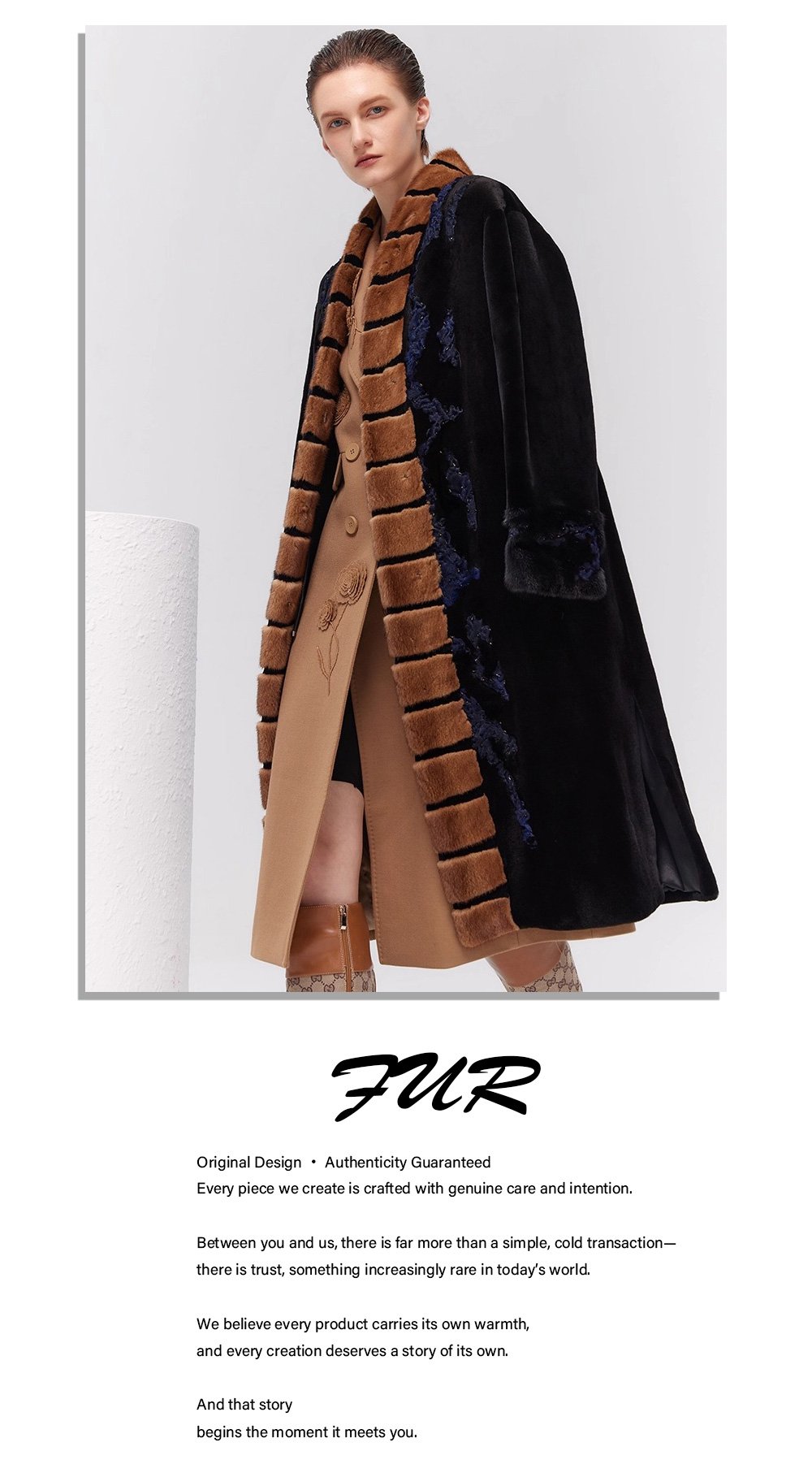 women’s plush velvet mink fur jacket – timeless luxury winterwear