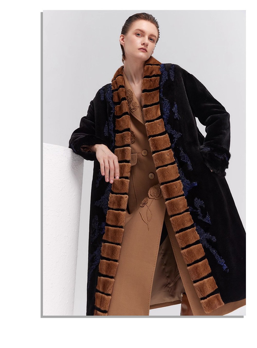 women’s plush velvet mink fur jacket – timeless luxury winterwear