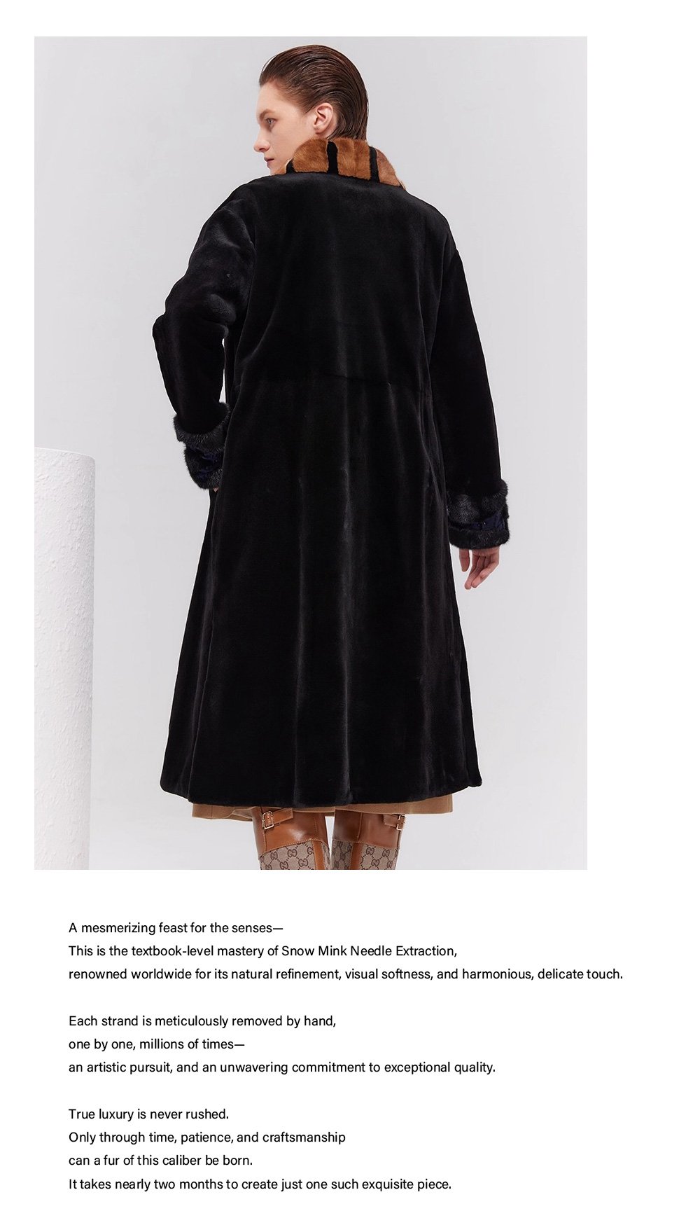 women’s plush velvet mink fur jacket – timeless luxury winterwear