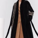 women’s luxury velvet mink fur coat – winter premium collection