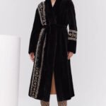 women’s luxury velvet mink fur coat – winter premium collection