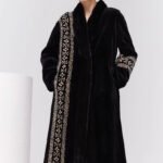 women’s luxury velvet mink fur coat – winter premium collection