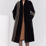 women’s luxury velvet mink fur coat – winter premium collection