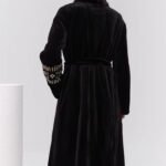 women’s luxury velvet mink fur coat – winter premium collection