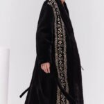 women’s luxury velvet mink fur coat – winter premium collection