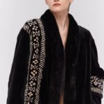 women’s luxury velvet mink fur coat – winter premium collection