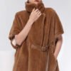 women’s luxury mink fleece coat – original designer winter collection