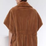 women’s luxury mink fleece coat – original designer winter collection