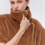 women’s luxury mink fleece coat – original designer winter collection