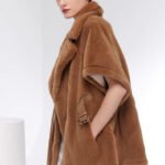 women’s luxury mink fleece coat – original designer winter collection