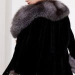 women’s luxury full pelt mink fur coat – imported mink with fox fur collar, new fashion collection