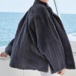 women’s luxury imported mink fur coat – original 3d check pattern, full pelt mink fleece, winter new collection