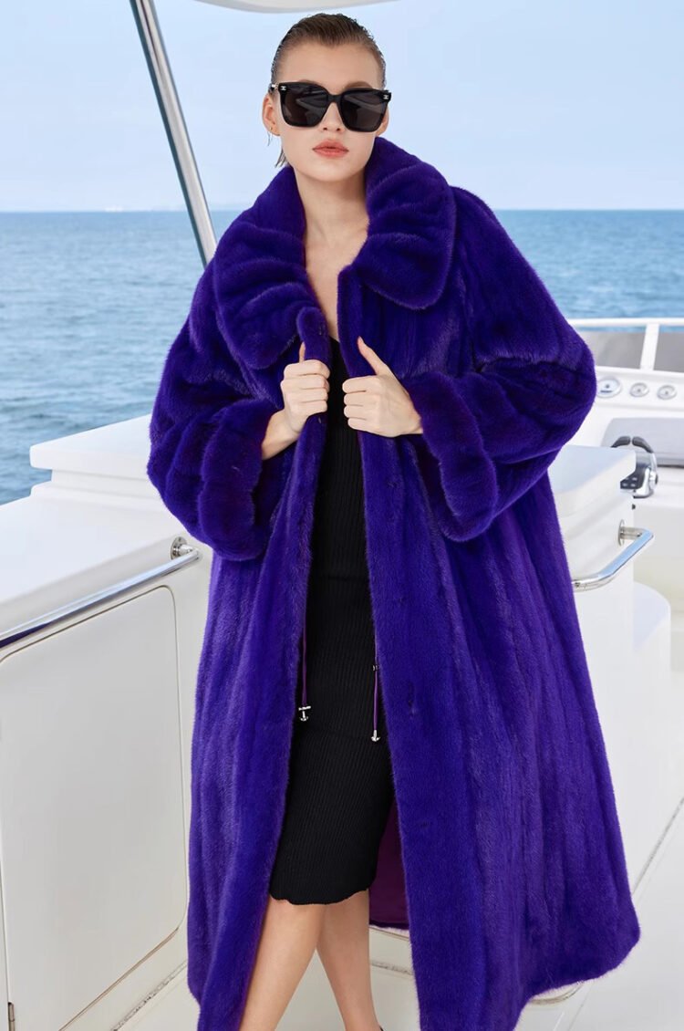 original purple enchantment | 2025 new premium velvet mink fur coat for women
