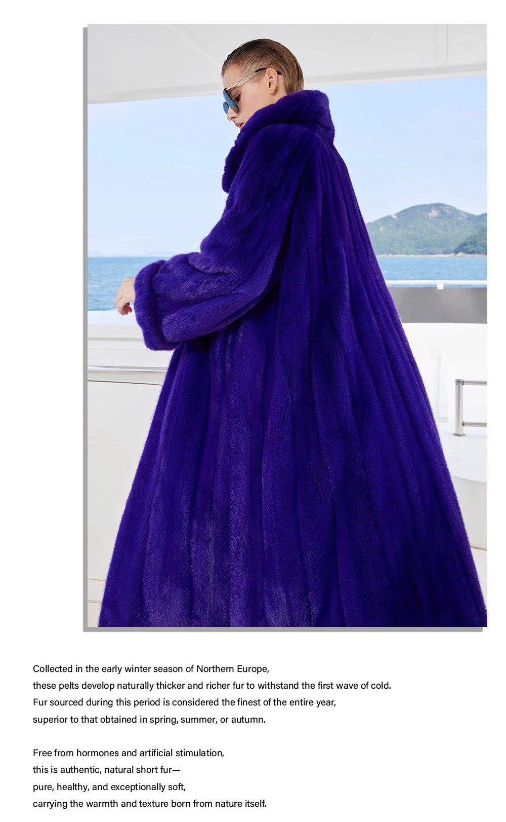 original purple enchantment | 2025 new premium velvet mink fur coat for women