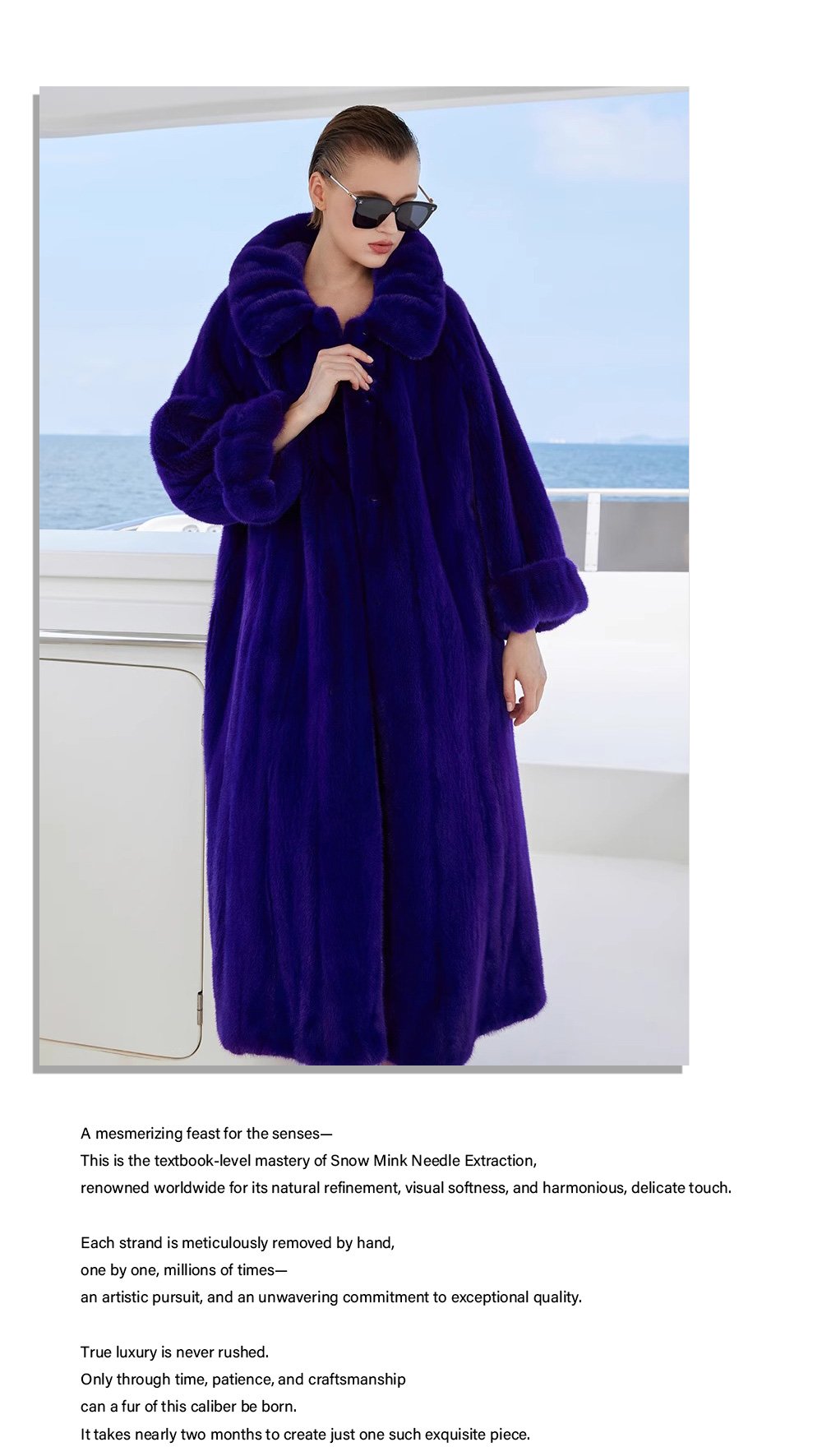 original purple enchantment | 2025 new premium velvet mink fur coat for women
