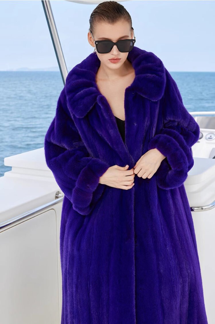 original purple enchantment | 2025 new premium velvet mink fur coat for women