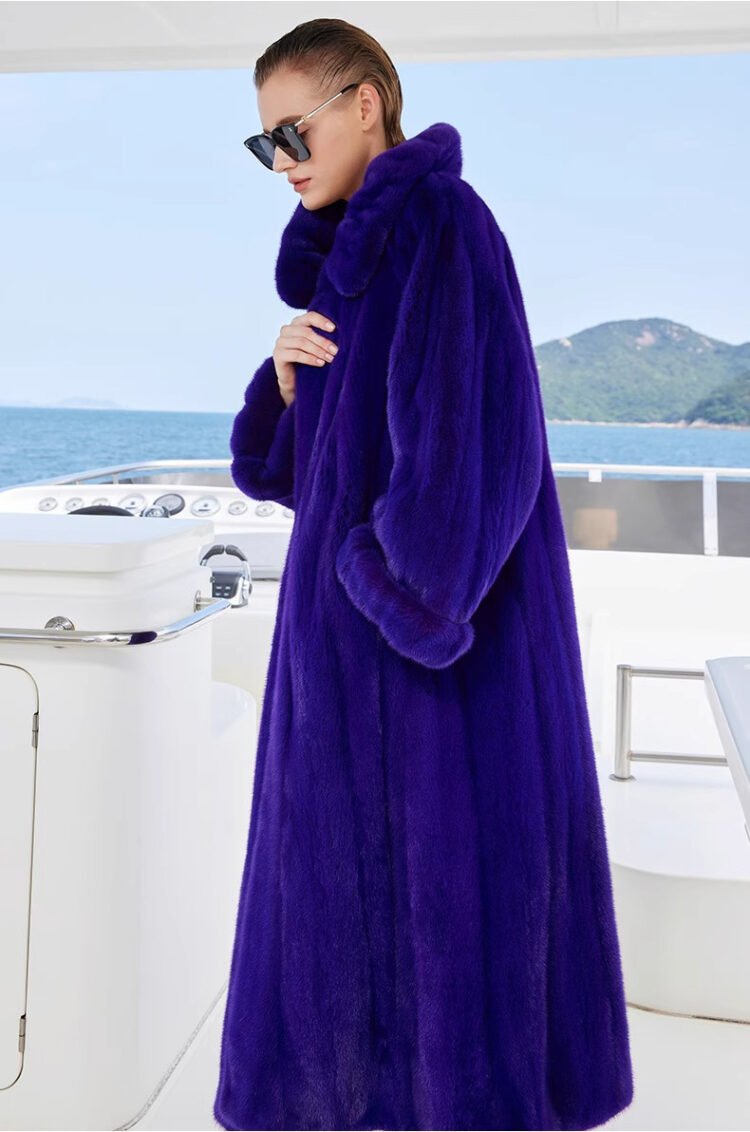 original purple enchantment | 2025 new premium velvet mink fur coat for women