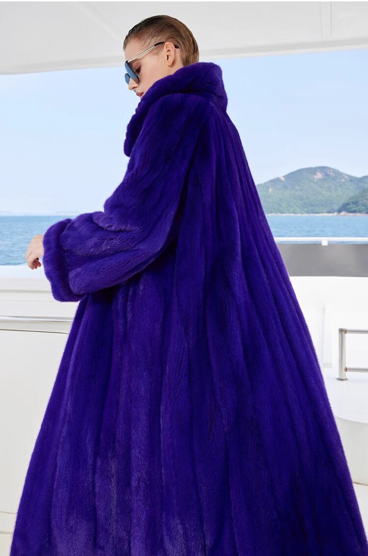 original purple enchantment | 2025 new premium velvet mink fur coat for women