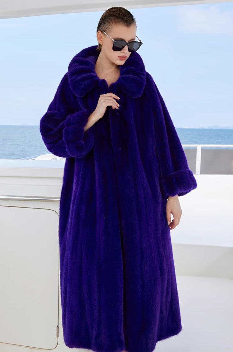 original purple enchantment | 2025 new premium velvet mink fur coat for women