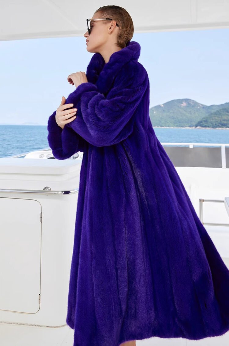 original purple enchantment | 2025 new premium velvet mink fur coat for women