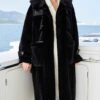 women's full skin imported mink fur coat – vintage winter collection