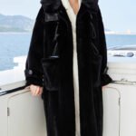 women's full skin imported mink fur coat – vintage winter collection