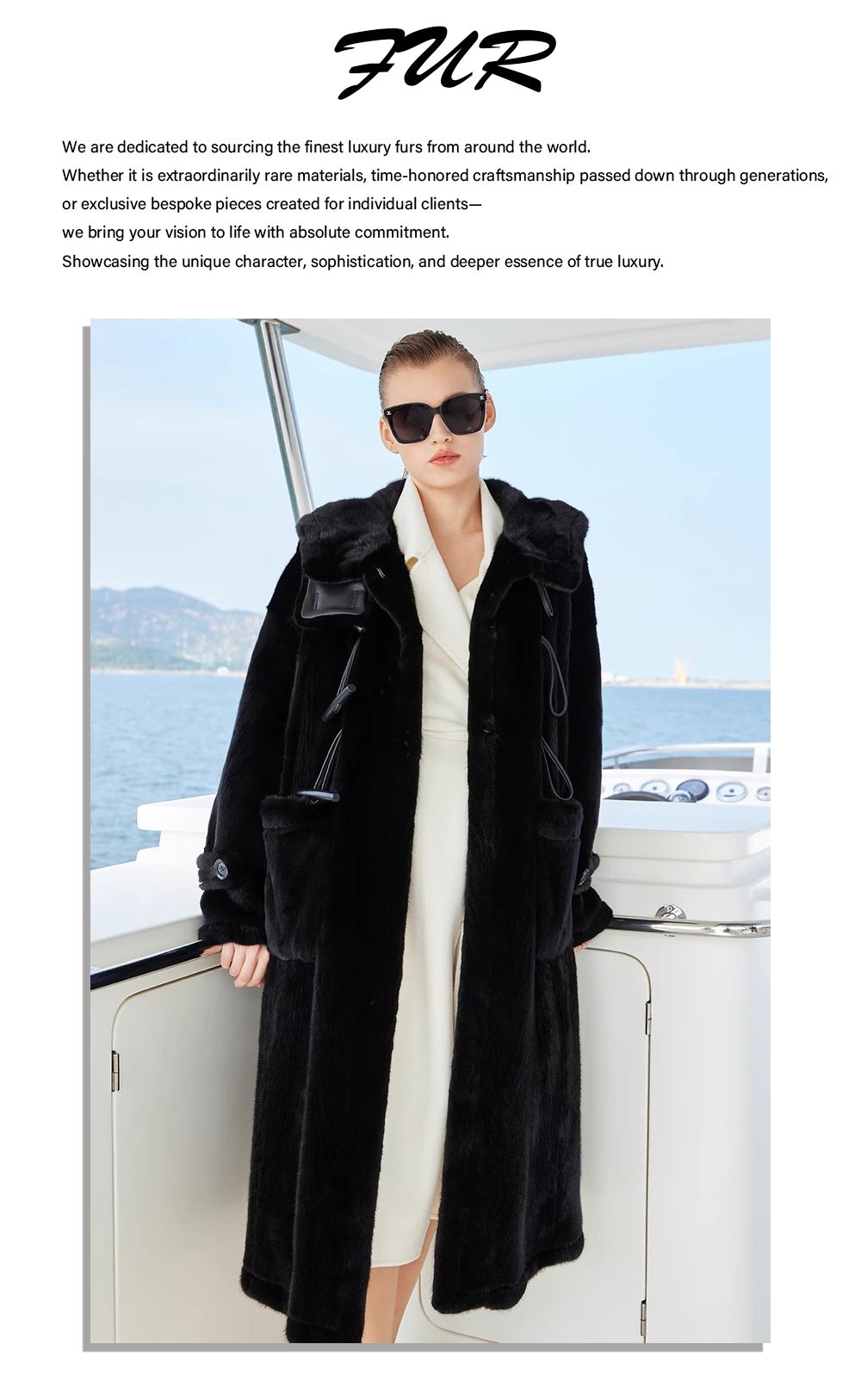 women's full skin imported mink fur coat – vintage winter collection