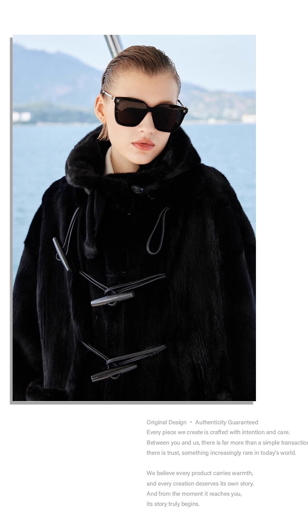 women's full skin imported mink fur coat – vintage winter collection