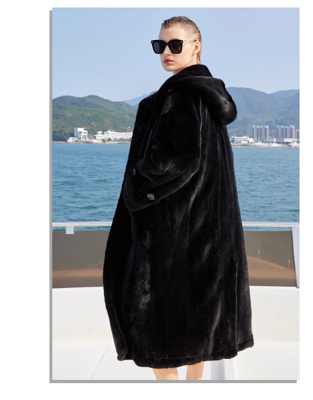women's full skin imported mink fur coat – vintage winter collection