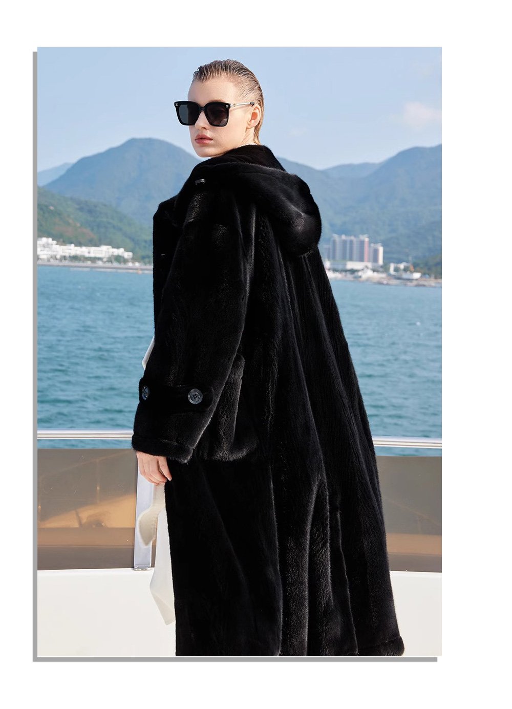 women's full skin imported mink fur coat – vintage winter collection