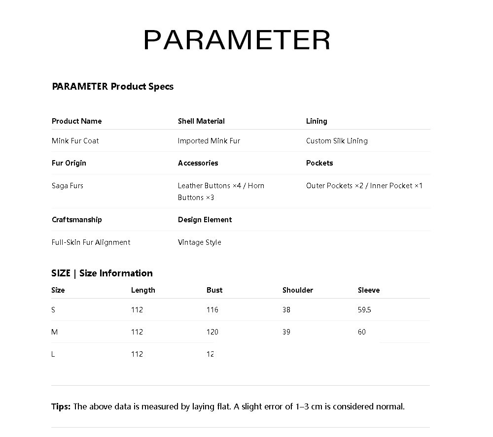 women's full skin imported mink fur coat – vintage winter collection