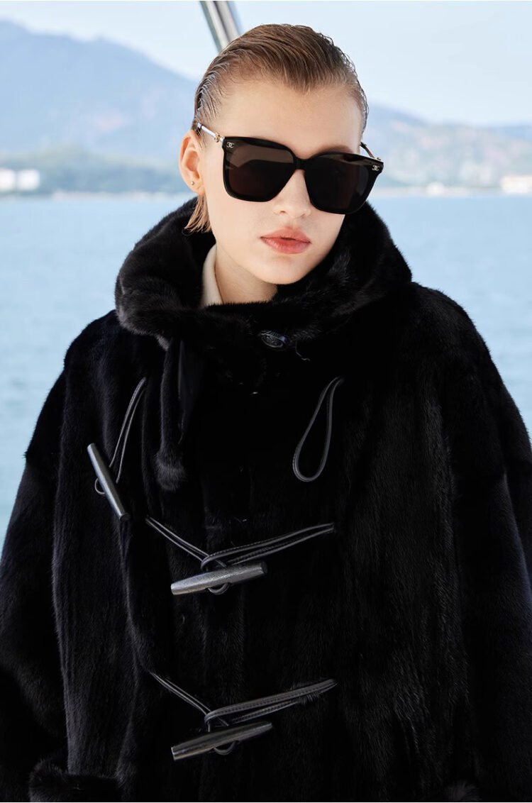 women's full skin imported mink fur coat – vintage winter collection