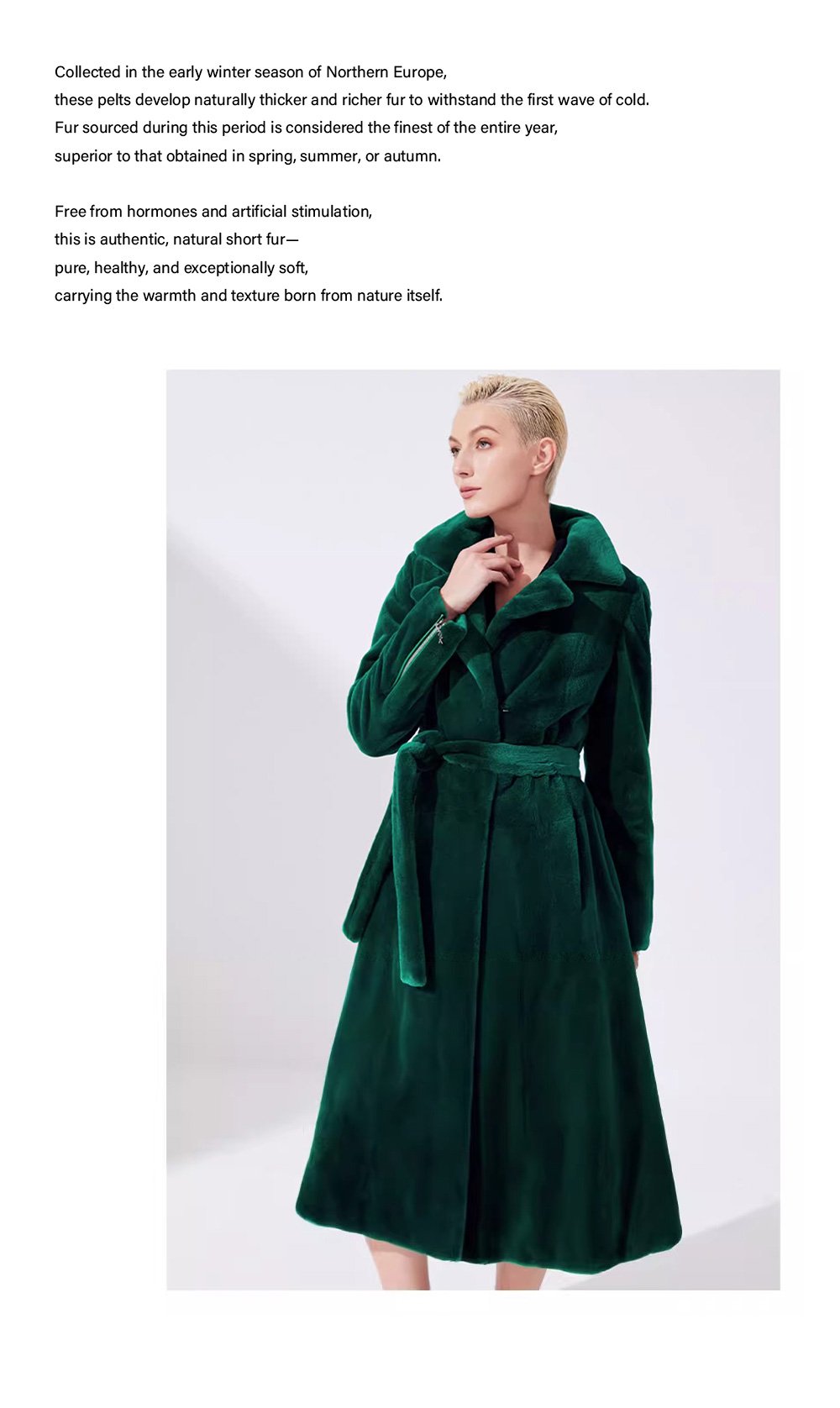 2025 new winter imported mink fur coat