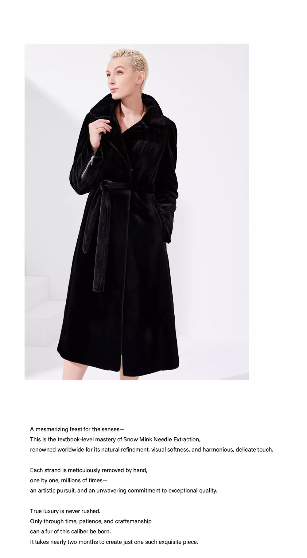 2025 new winter imported mink fur coat