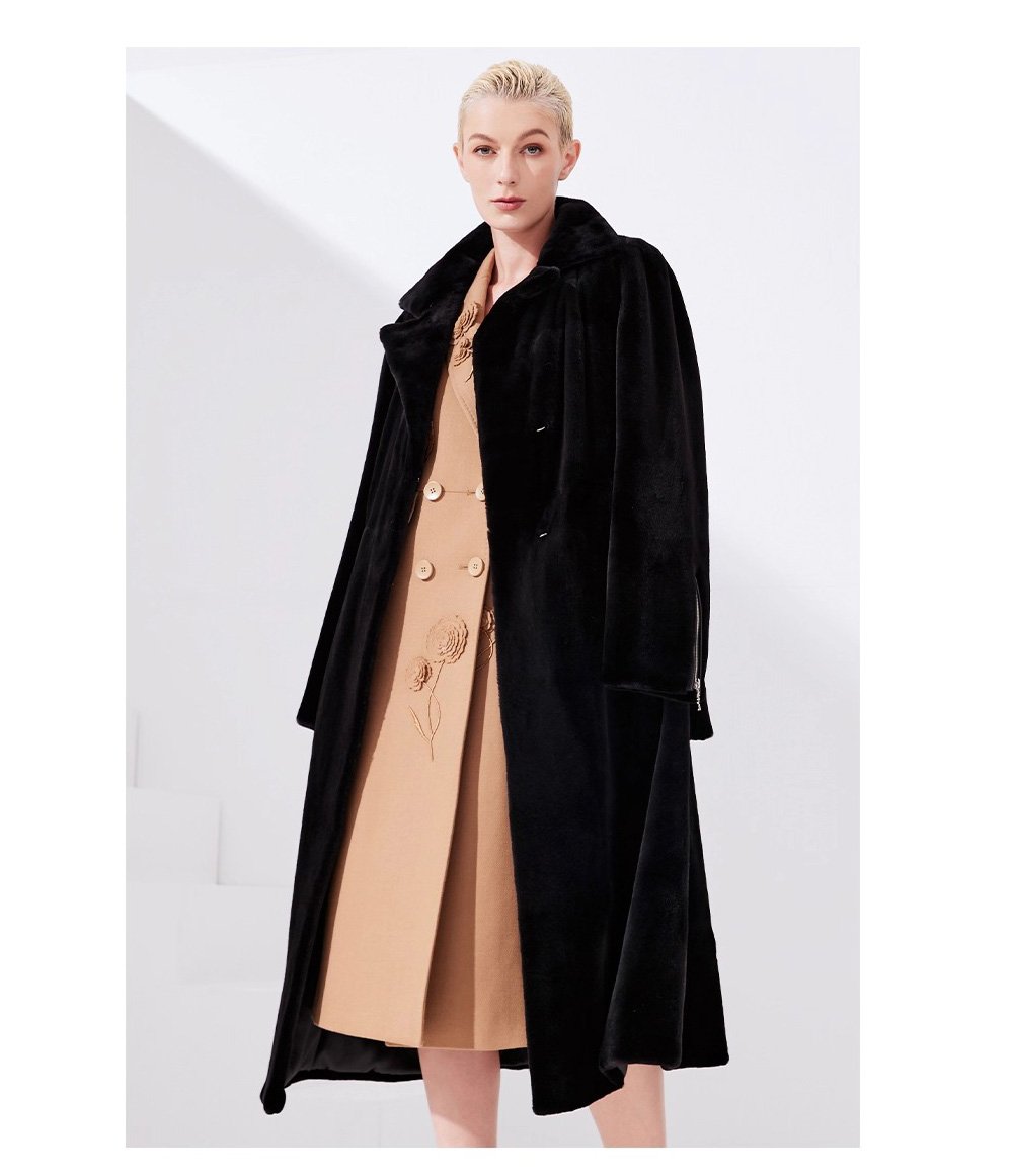 2025 new winter imported mink fur coat