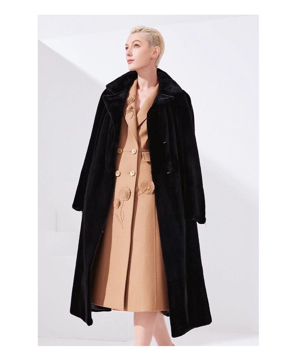 2025 new winter imported mink fur coat