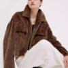 fur jacket for women · short mink coat · youthful & chic mink trim design