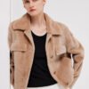 fur jacket for women · short mink coat · youthful & chic mink trim design