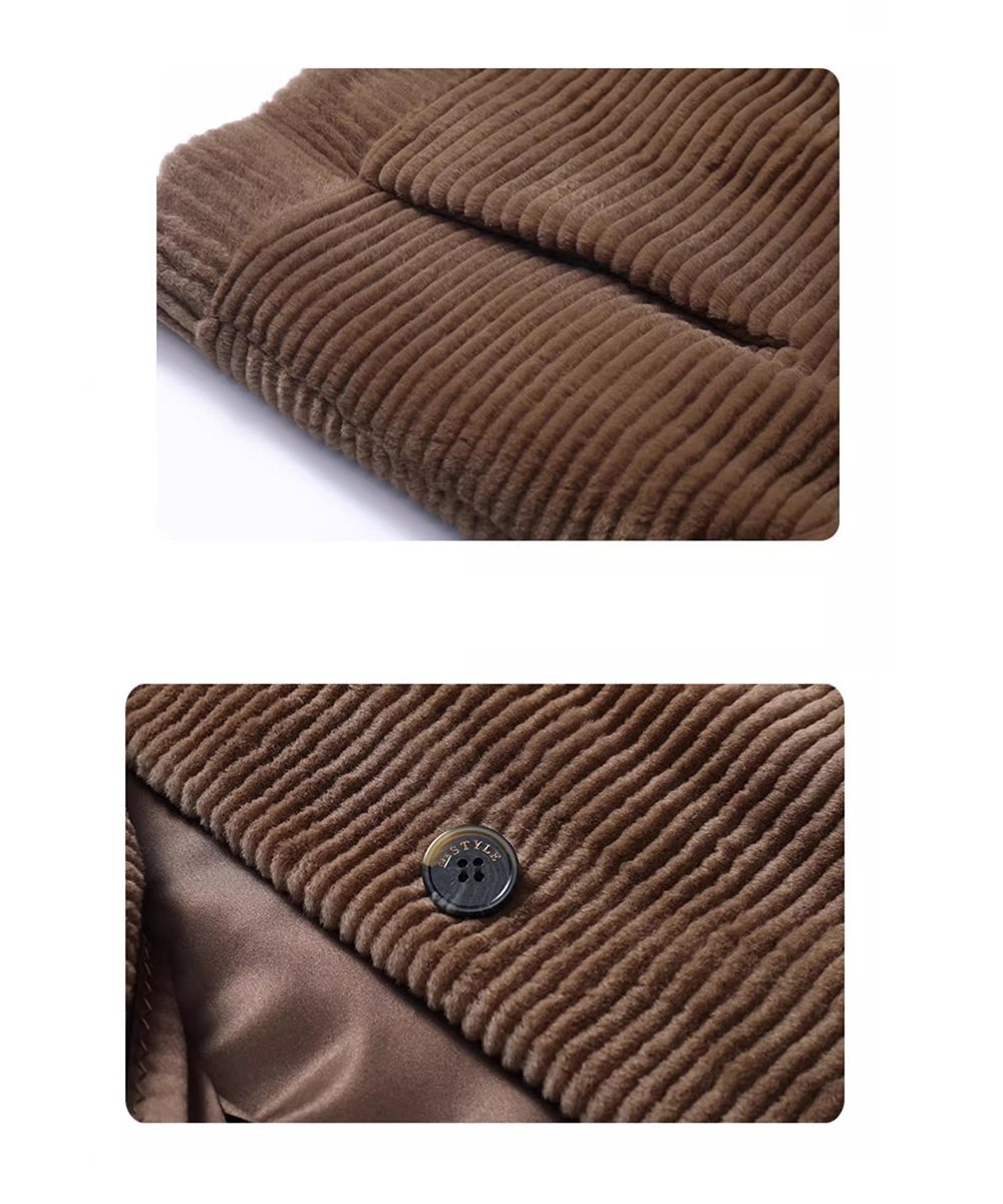 fur jacket for women · short mink coat · youthful & chic mink trim design