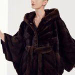 purple label velvet mink coat — mid length hooded full skin mink fur jacket for women