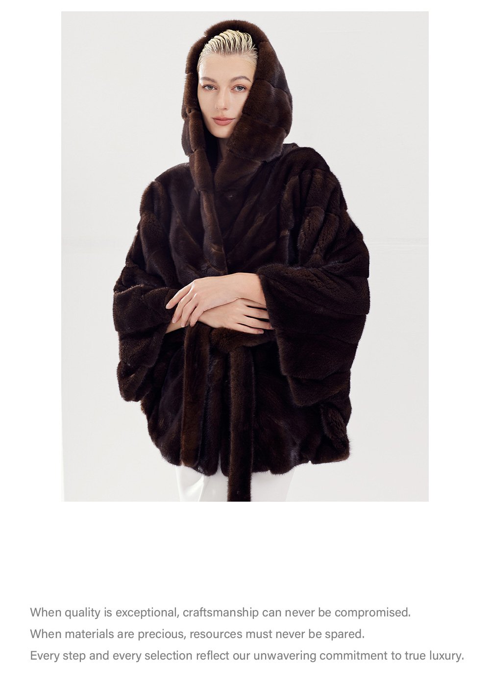 purple label velvet mink coat — mid length hooded full skin mink fur jacket for women
